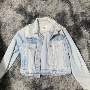 Acid wash jean jacket